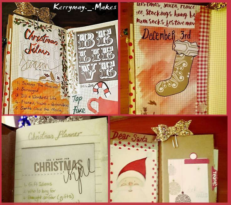 CHRISTMAS PLANNER AND JOURNAL PEEK - Christmas planning in my travelers notebook - Kerrymay._.Makes